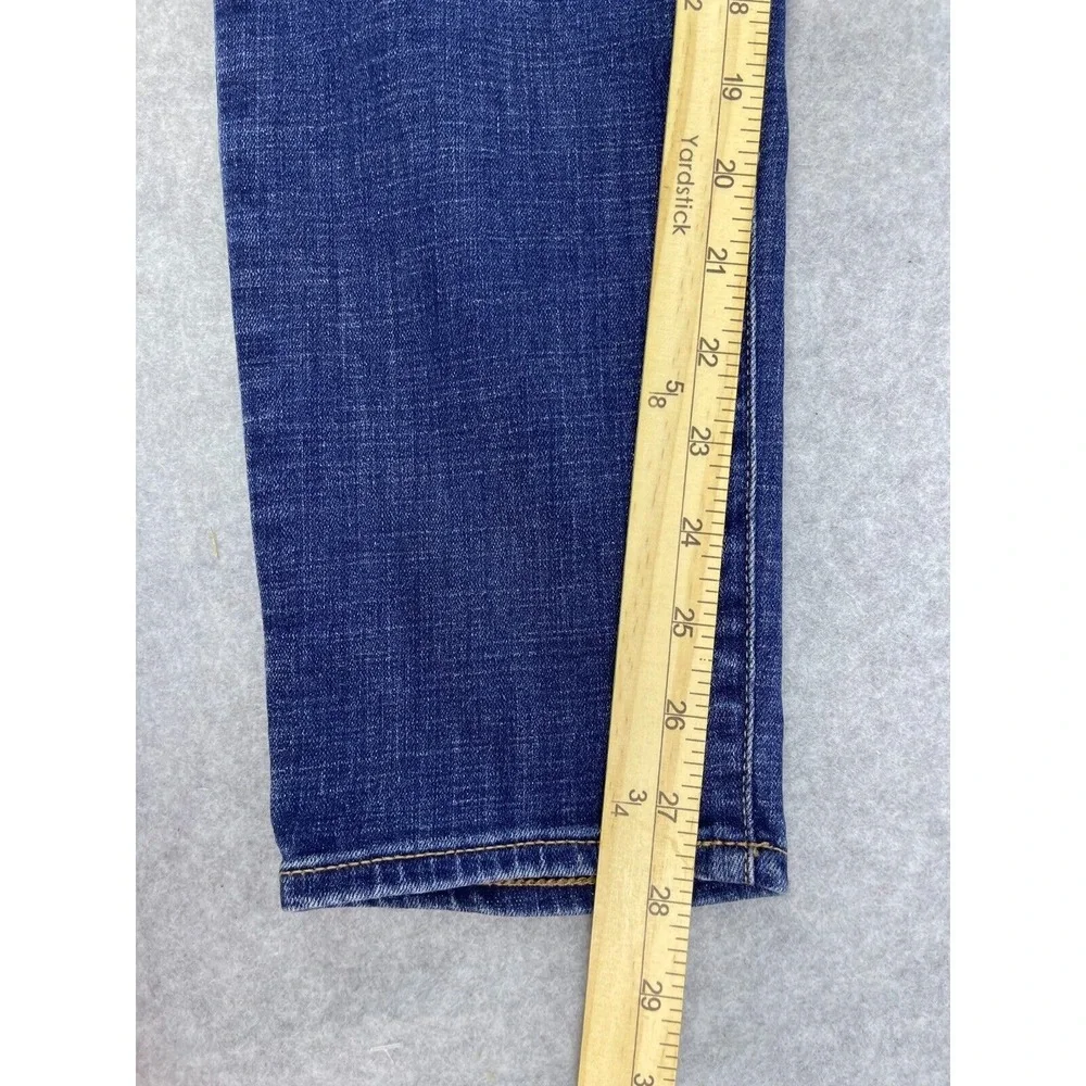 Lucky Brand Ava Skinny Jeans Women's Size‎ 14 Blue Distressed High Rise